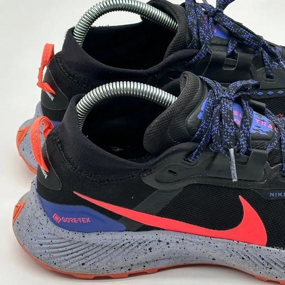 Nike Pegasus Trail 3 GTX Core-Tex Black Flash Crimson DC8794-002 Hiking Shoe 8.5 - Picture 5 of 10